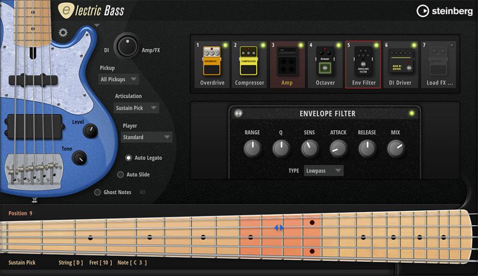 Steinberg Electric Bass: neues E-Bass-Instrument für HALion