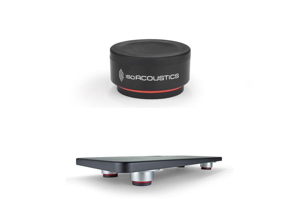 IsoAcoustics ISO-PUCK mini und Stage 1 Board: akustische Isolation