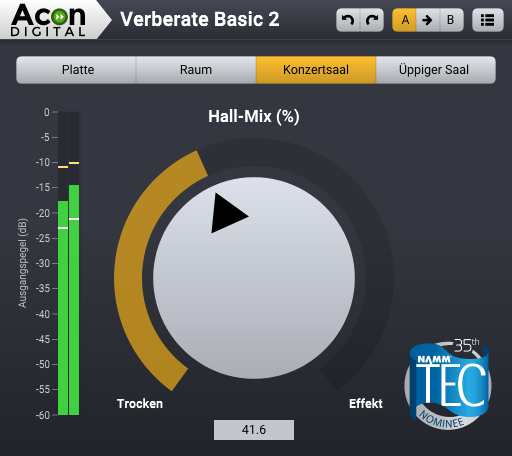 Acon Digital feiert die NAMM TEC Awards Nominierung mit einem kostenlosen Reverb Plug-in