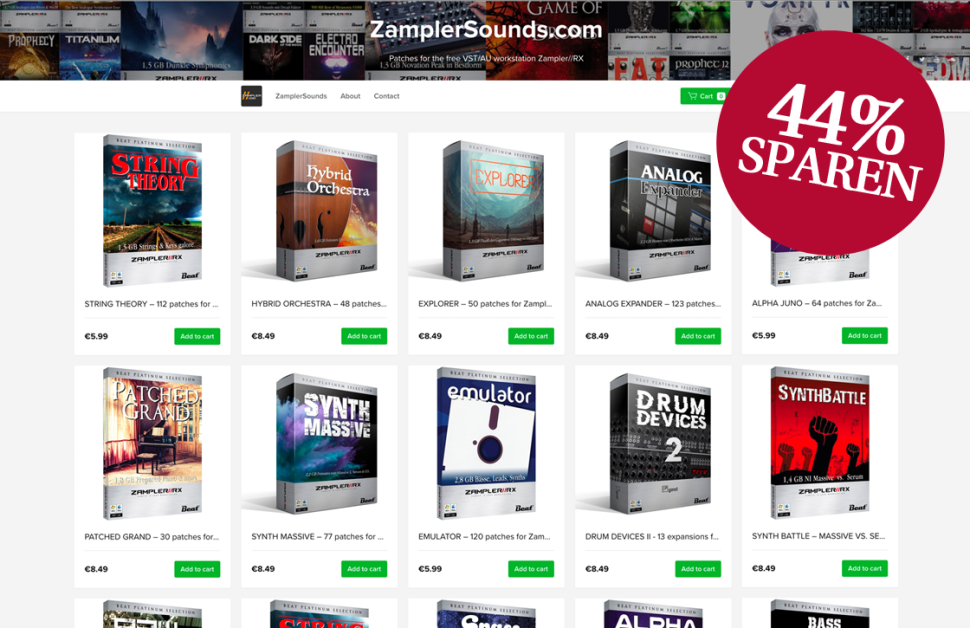 Zum Black Friday 44% sparen: Frische Sounds für Zampler-Workstation