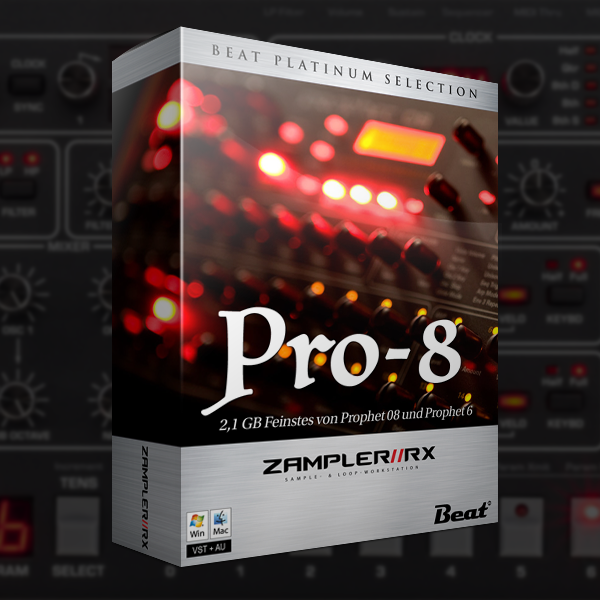 Unsere neue Soundbank für Zampler enthält 68 Patches vom DSI Prophet 08 sowie dem Sequential Circuits Prophet 6