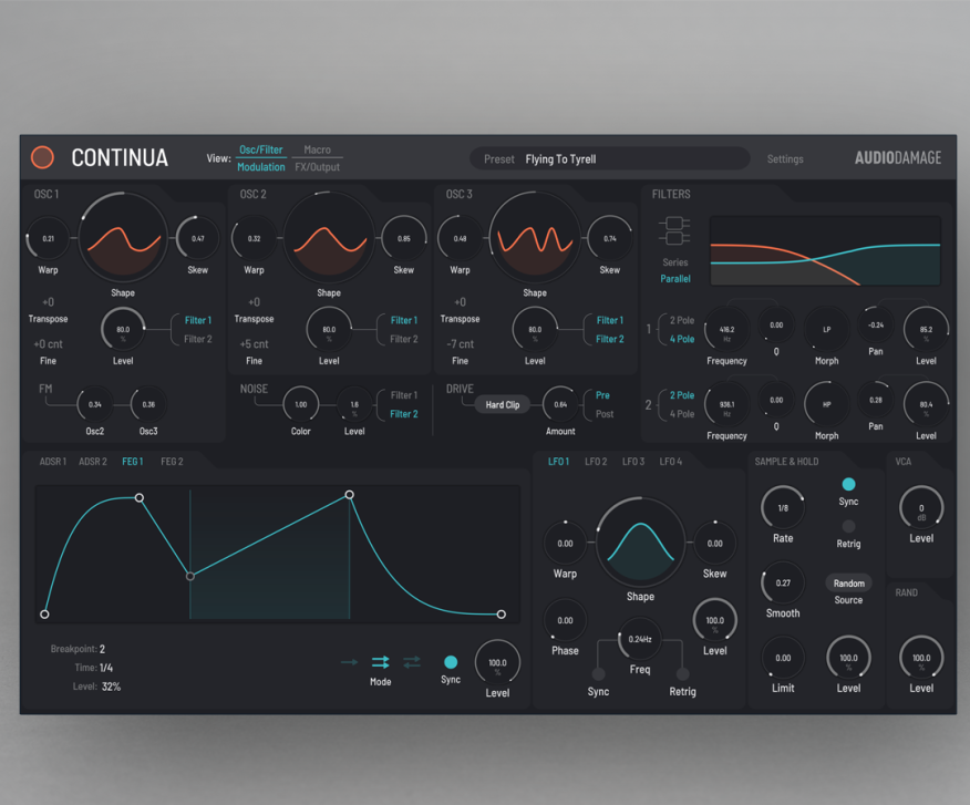 Erfahren Sie alles über den neuen Continua Synth (VST, VST3, AU, AAX) von Audio Damage und warum sein Schwerpunkt auf Chillout und Ambient liegen soll