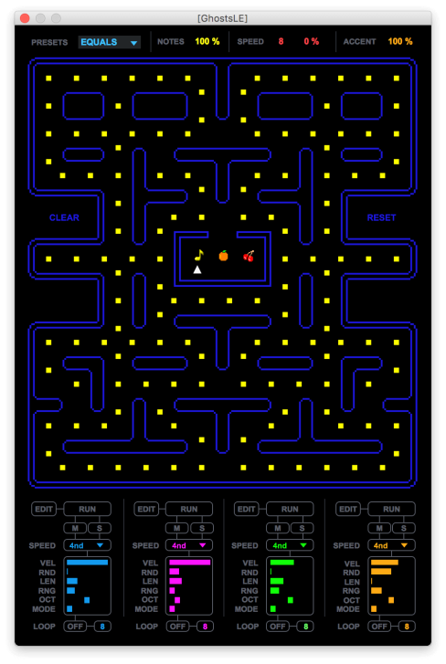 Pacman als generativen Sequenezr gibt es nicht alle Tage. Erfahren Sie alle wichtigen Details über das kostenlose Max4Live-Device Ghosts LE von Istotonik