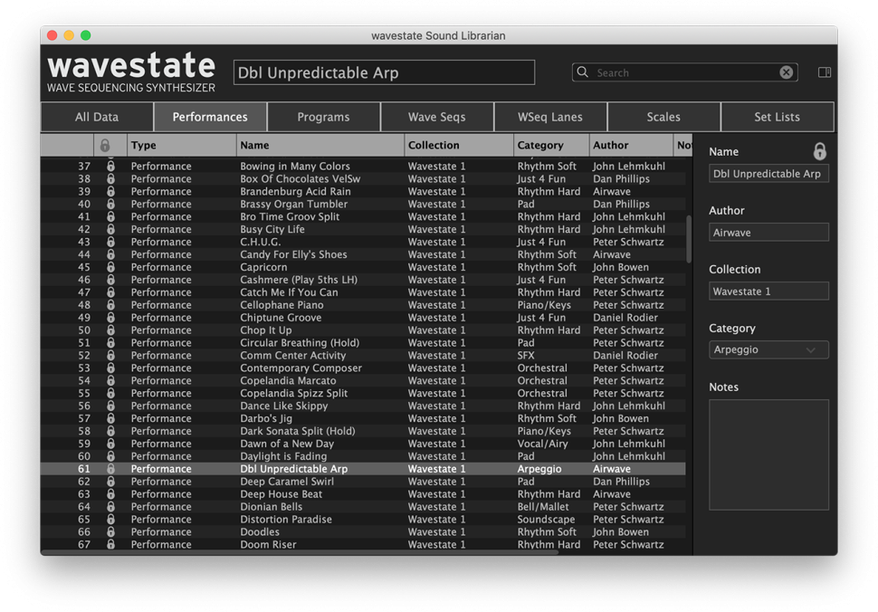 Korg bietet eine kostenlose Sound Librarian Software an, die die Verwaltung eigener Sounds erleichtert. Vielleicht wird ja auch noch ein Editor nachgereicht?
