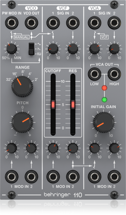 Behringer SYSTEM100用　110&961 INTERFACE Test: System 100 - Behringer goes modular