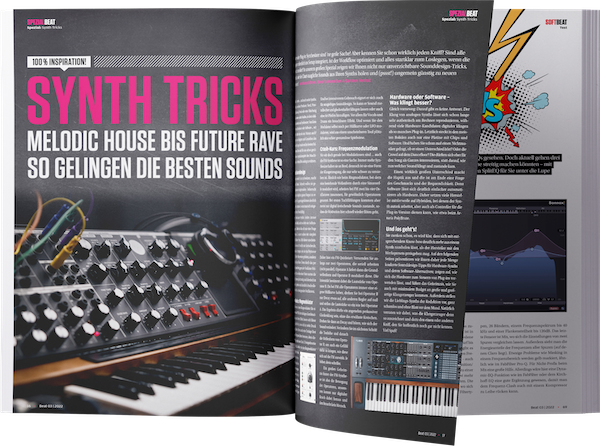 Synths, Synths, Synths ... und noch mehr Synths. Ob Liebhaber, seriöser Producer, Nerd, Pow- er-User, Enthusiast, Freak oder eine Mischung
aus allen: Die Basis eines jeden Studios, in dem elek- tronische Musik entsteht, sind Synthesizer. Von klein bis groß, alt bis neu, Hardware oder Software ... wir kommen einfach nicht ohne sie aus. Warum auch? Das Schrauben an den Reglern und Genießen des Sounds bringt jede Menge Freude und im besten Falle sogar Einnahmen.