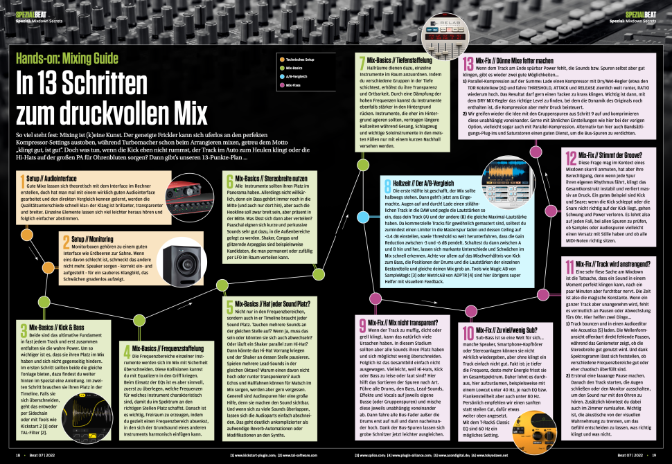 In 13 Schritten zum perfekten Mix