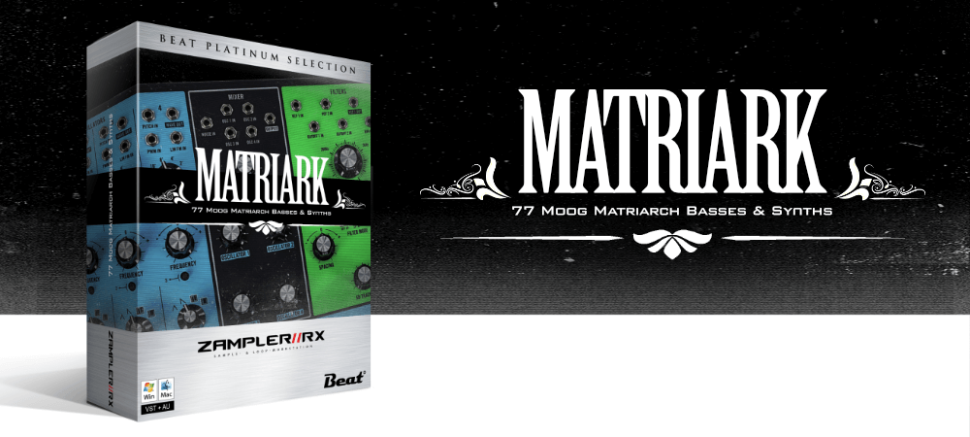 77 analoge Bässe &amp; Synth-Sounds des Moog Matriarch für Zampler &amp; deine MPC