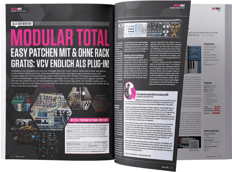 BEAT 10/22: Modular Total - Easy patchen mit und ohne Rack!
