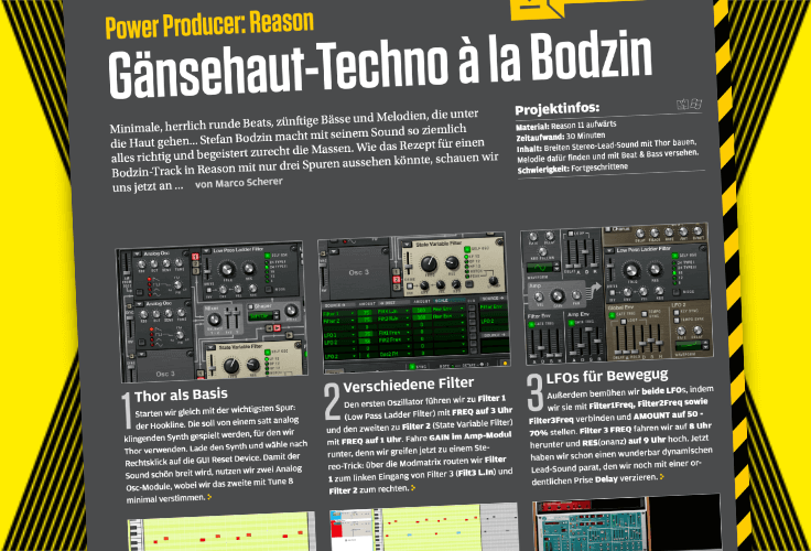 Bock auf Reason? So geht Gänsehaut-Techno à la Bodzin