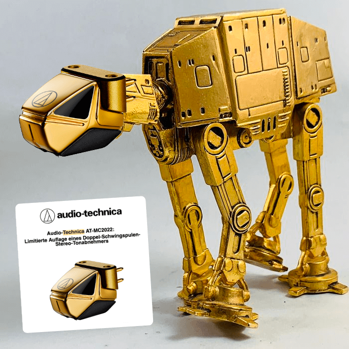 Audio Technica liefert jetzt Ersatzteile für die Dunkle Seite. Hier der AT-MC2022. Jetzt macht das AT-AT auch Sinn :)