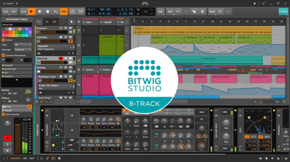 Gratis: Bitwig 8-Track 4.4 – die Performance-DAW für Macher