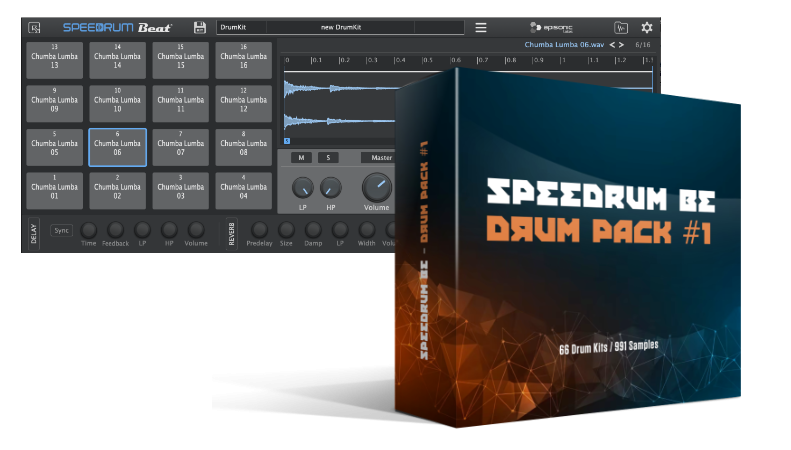 Gratis-Software: Speedrum BE – MPC-Drumsampler mit 66 Kits