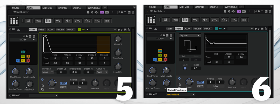 5 Modulator | 6 Wellenformen
