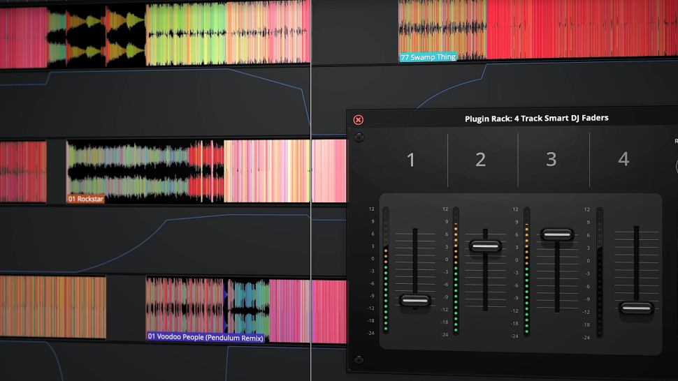 Die Bedienoberfläche der DAW Waveform Pro 12.5