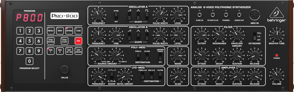 Im Test: Behringer PRO-800 – Was kann der 400-Euro-Prophet?