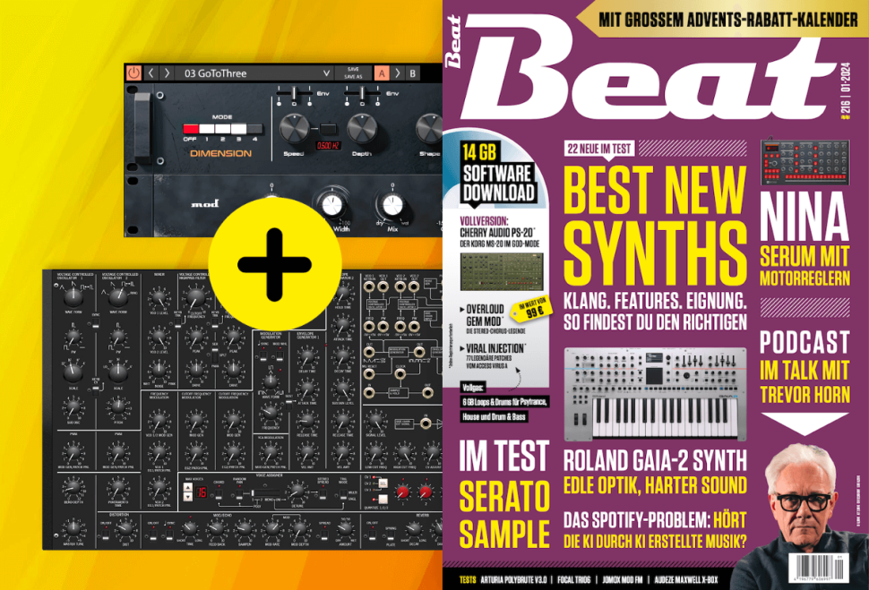 Extra Inhalt: 14 GB Samples, Drums &amp; Software als Downloads im Heft