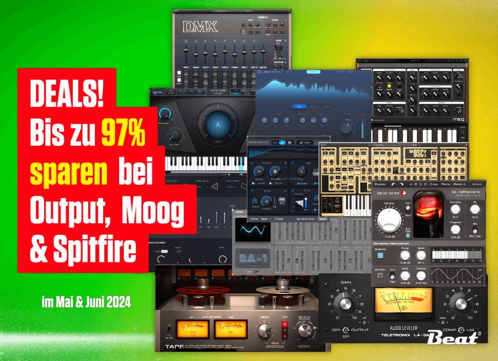 No one can resist the smell of the new plug-in deals in May and June! Save 97% on plug-ins from Output, Moog & Spitfire - The May & June Deals 2024