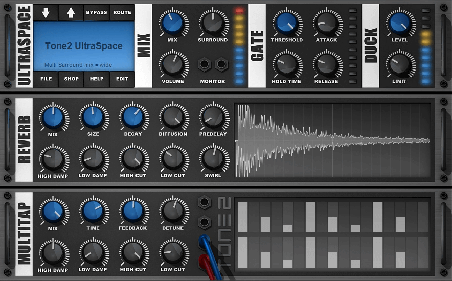 59€ geschenkt: Tone2 UltraSpace – Reverb & Delay in Perfektion