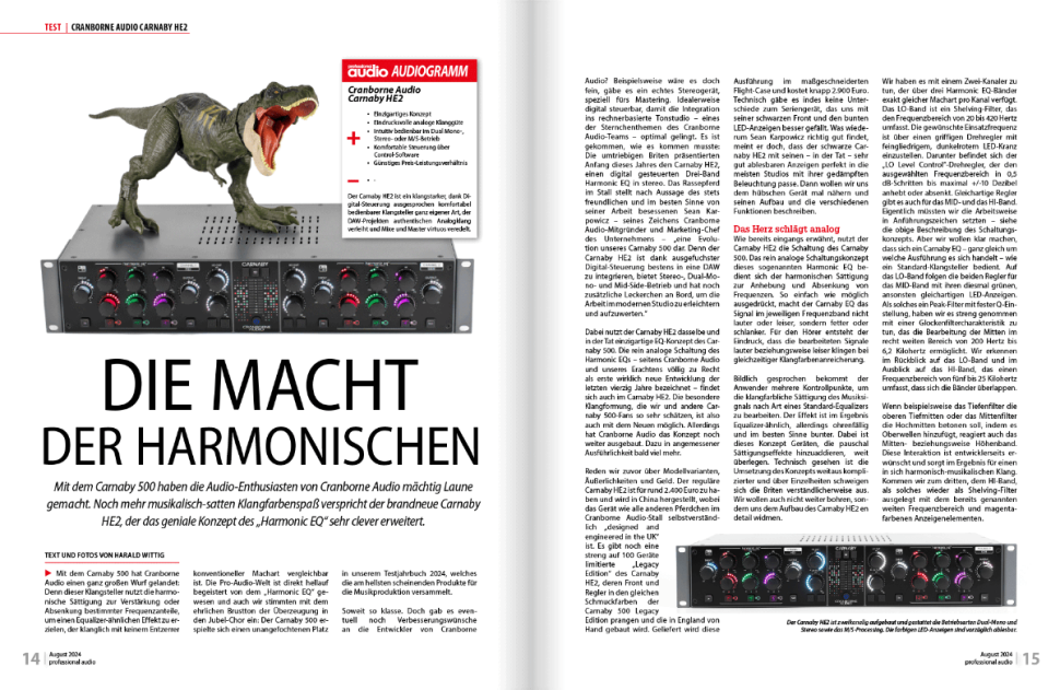Test: Cranborne Audio Carnaby HE2 – Die Macht der Harmonischen