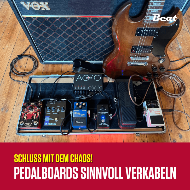 Das Pedalboard sinnvoll verkabeln