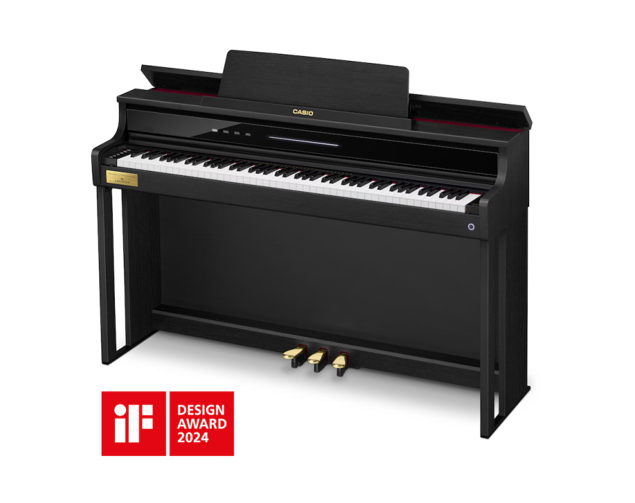 Das Casio Celviano AP-750 zeigt sich als elegantes Digitalpiano in klassischem Schwarz.