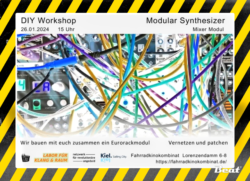 Das Labor für Klang und Raum baut am 26.1. zusammen mit euch ein Eurorackmodul! 