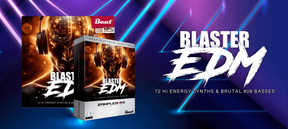 72 Hi-Energy-Synths &amp; brachiale 808 Bässe: EDM Blaster für Zampler &amp; MPCs