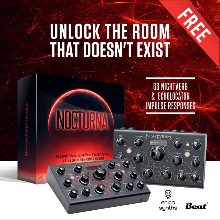 Erica Synths und Beat Mag haben sich übrigens zusammengetan, um ein einzigartiges Impulse-Response-Paket aus den Echolocator- und Nightverb-Geräten zu erstellen.