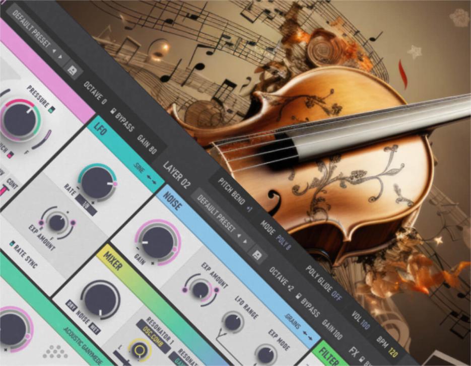 Mit Physical Modeling kannst du echte akustische Instrumente anhand eines Synthesizers realistisch nachbauen