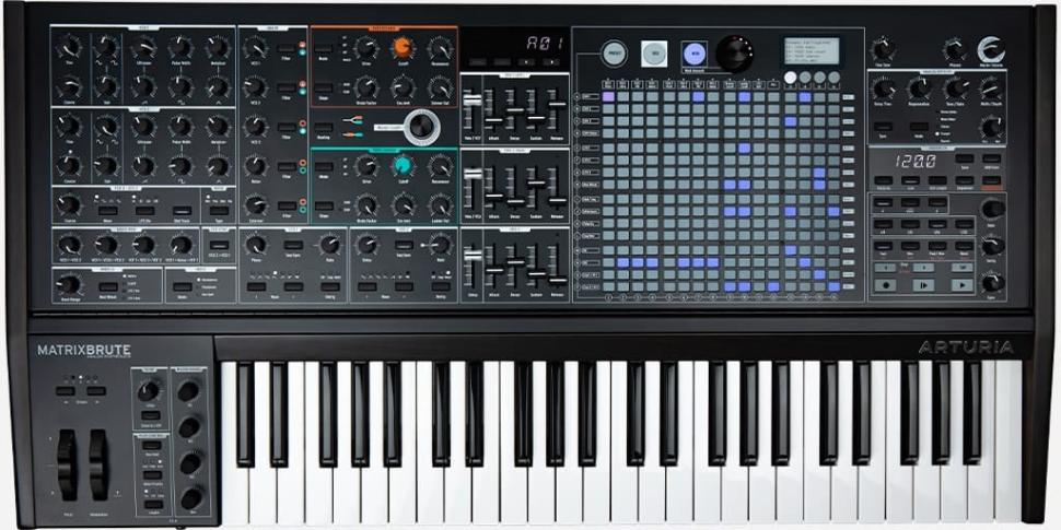 Der monophone Matrixorientierte analoge Synthesizer MatrixBrute