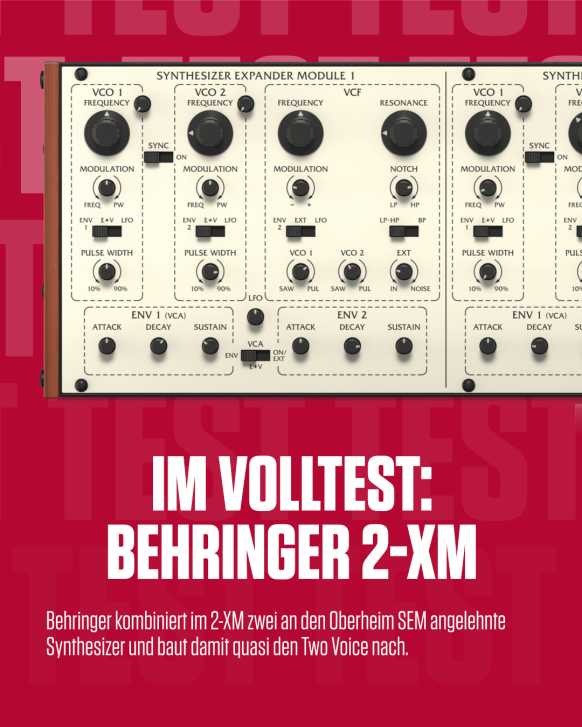 Im Studio-Stresstest: Behringer 2-XM – Zwei Oberheim Synths in einem Gehäuse