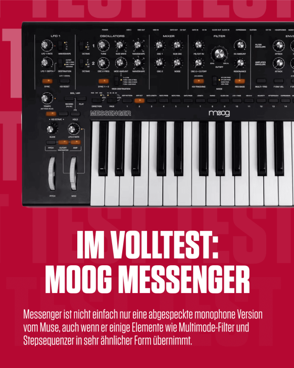 Im Studio-Stresstest: Moog Messenger – Großer Moog zum kleinen Preis?