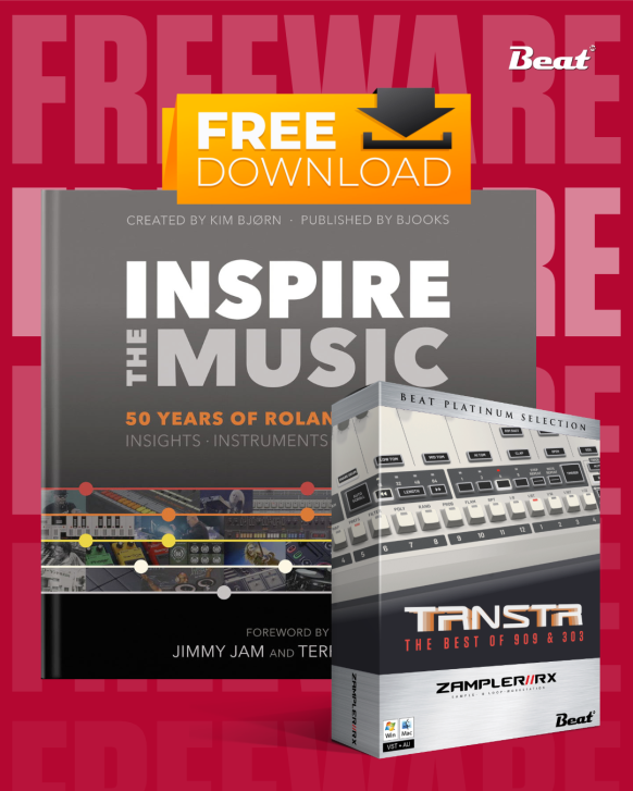 Feiere den legendären Roland TR-909 Rhythm Composer mit einem eintägigen Geschenk: dem E-Book “Inspire The Music, 50 Years of Roland History"”