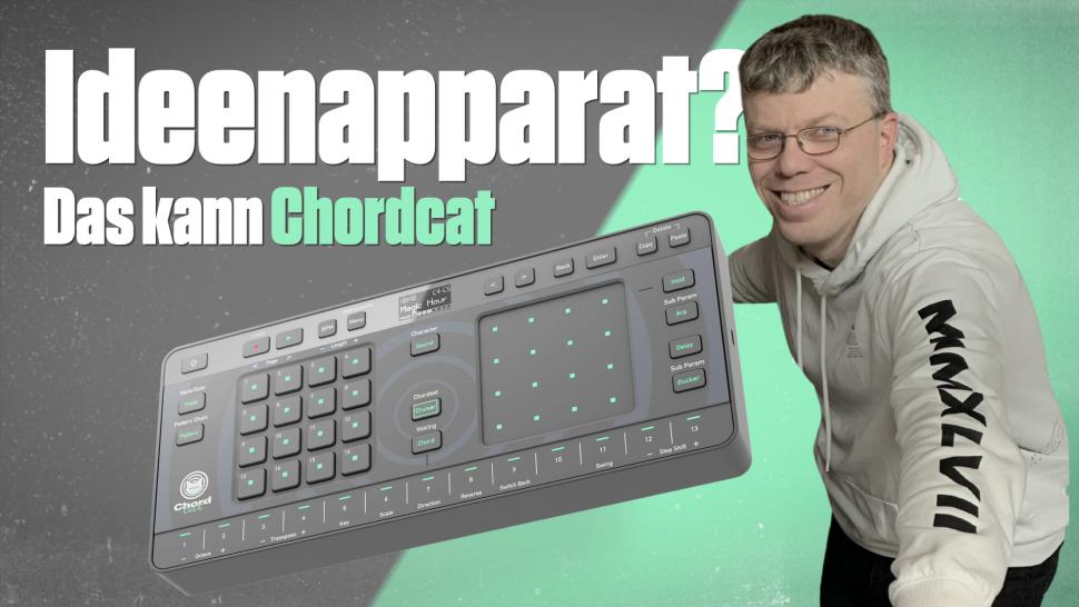Um unterwegs oder auch im Studio schnell Akkordideen und Groove-Skizzen anfertigen zu können, hat AlphaTheta den kompakten Chordcat veröffentlicht.