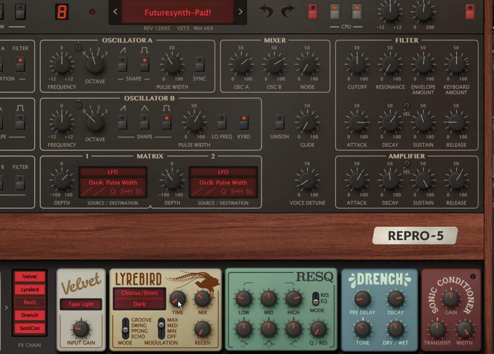 3 Sanfter Klang: Passe Amplifier- und Filter-Hüllkurve sowie die Filtereinstellungen wie auf dem Bild an. So klingt das Pad weich und öffnet sich sanft. Zu guter Letzt noch ein paar Effekte und fertig ist das Futuresynth-Pad! In den Heft-Daten findest du außerdem einen klassischen Sync-Sound („Syncwave-Lead“), der mitreißende Lead-Melodien beisteuern kann.