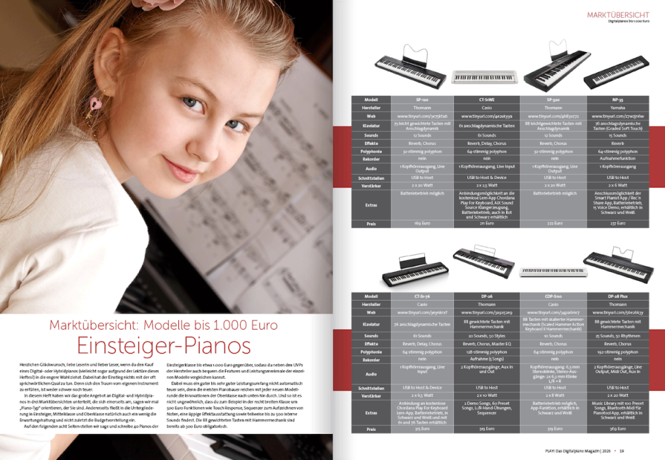 Ob für Einsteiger, die den Zauber des Klavierspiels entdecken wollen, oder Fortgeschrittene, die nach neuen Inspirationen suchen: Ein Digitalpiano ist das ideale Weihnachtsgeschenk, das Freude schenkt und Kreativität weckt. 