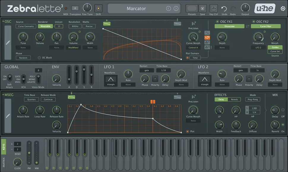Zebralette 3 basiert auf einem einzelnen, hochleistungsfähigen Oszillator aus dem kommenden Zebra 3
