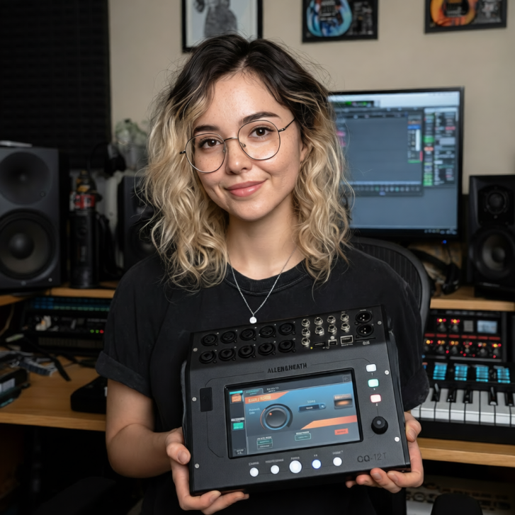 Der CQ-12T ist der kleinste Mixer der CQ-Serie und eignet sich ideal für Heimaufnahmen und Streaming, Bandproben, kleine Auftritte und Sprachübertragungen.