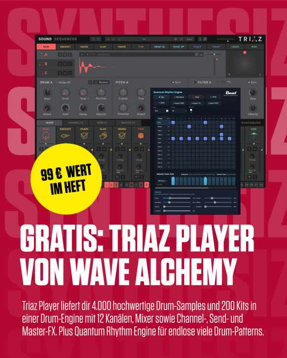Gratis Highlight: Wave Alchemy TRIAZ Player – 4.000 Drums, endlose Beats!