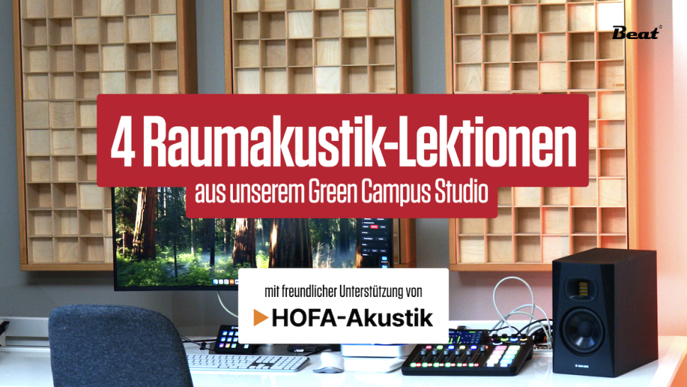 Der neue Studio-Container klang einfach nicht gut. Also haben wir uns mit den Experten von HOFA zusammengetan ...