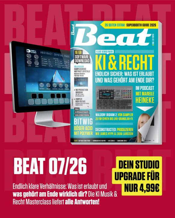Endlich klare Verhältnisse: Was ist erlaubt und was gehört am Ende wirklich dir? Die KI Musik &amp; Recht Masterclass in Beat 07/26 liefert alle Antworten