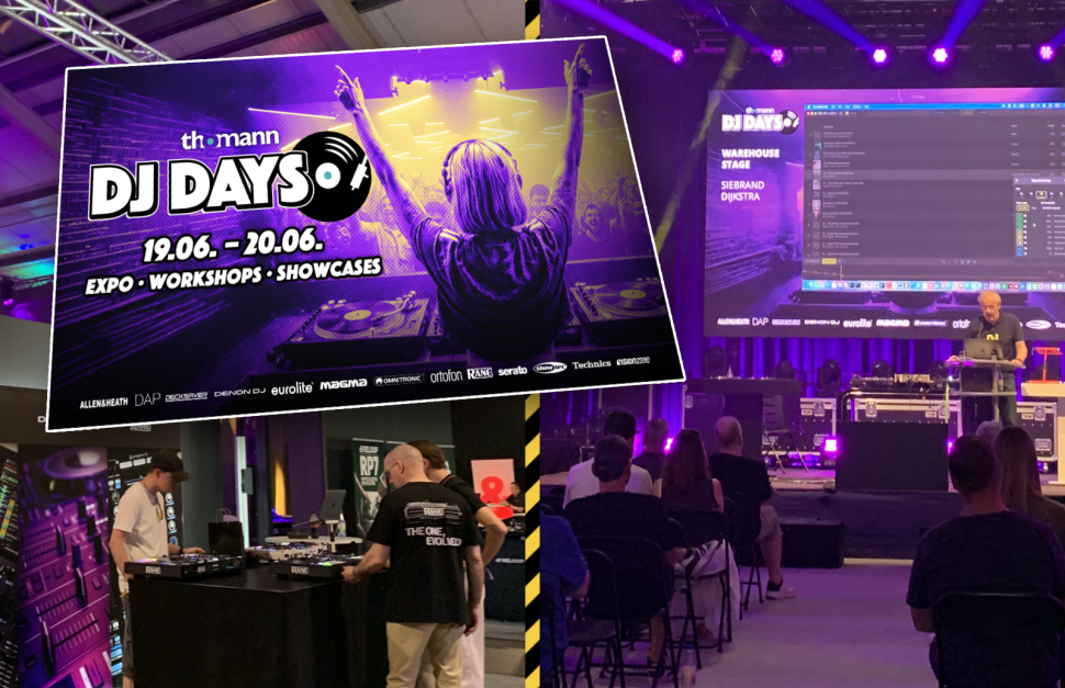 Mein Bericht zu den Thomann DJ Days: Erfahre alles über smarte DJ-Software, ultrakompakte Mini-Controller, Gehörschutz und starkes Networking.