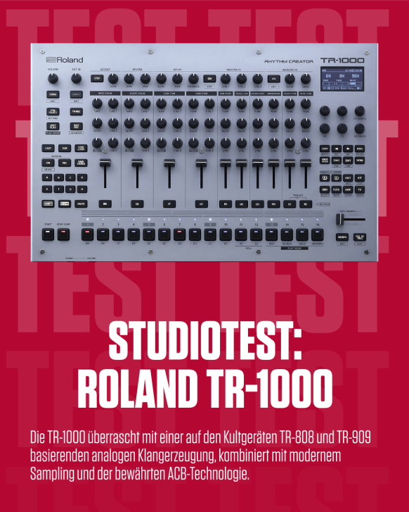 Test: Roland TR-1000 – Endlich wieder analoge Drums