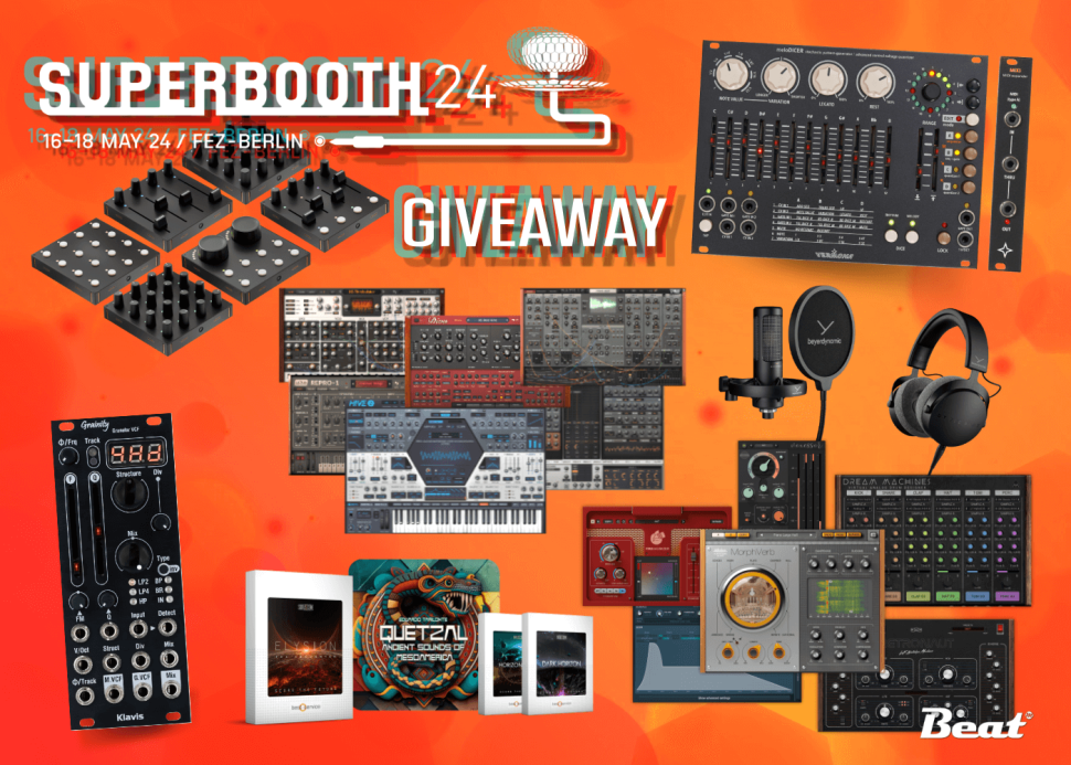 Mach mit und gewinne feinstes Gear von Vermona, intech, United Plugins, Melda, u-he, Best Service, beyerdynamic und Klavis, im Gesamtwert von über 3.500 Euro!