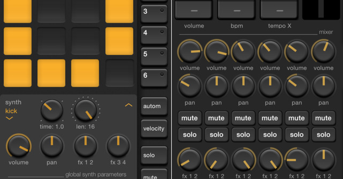 Elastic Drums DrumSynthesizer App von OGSUS Beat