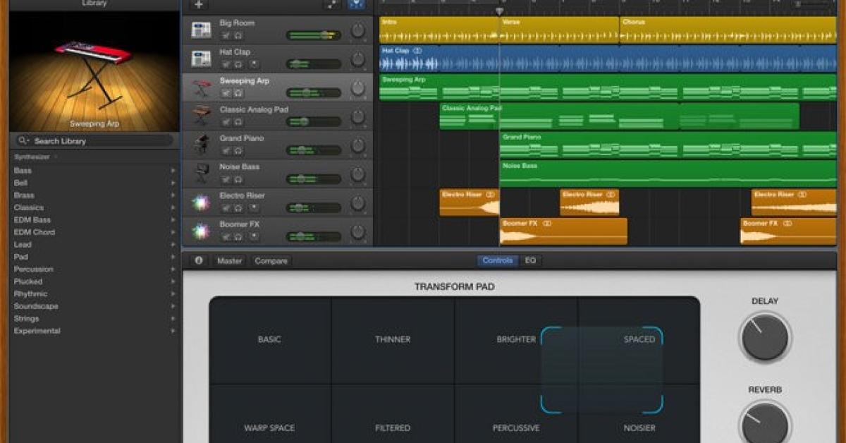 GarageBand Neuer Synth mit CamelAudioTechnologie Beat