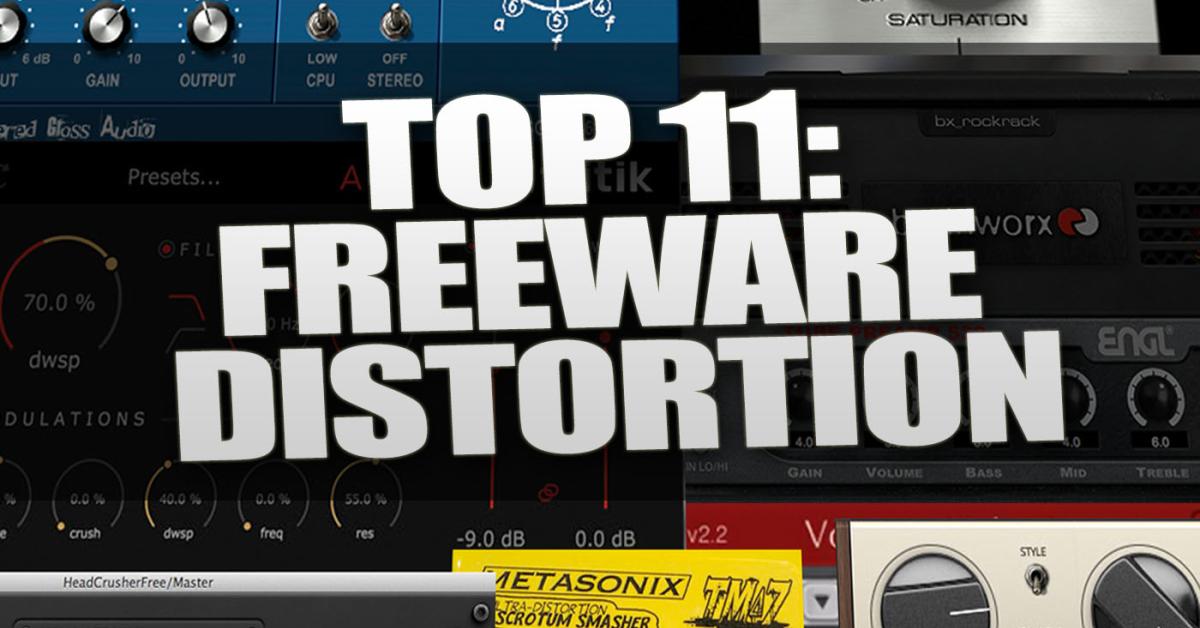 Top 11 Die besten kostenlosen Plugins für Overdrive, Distortion, Saturation & Co.