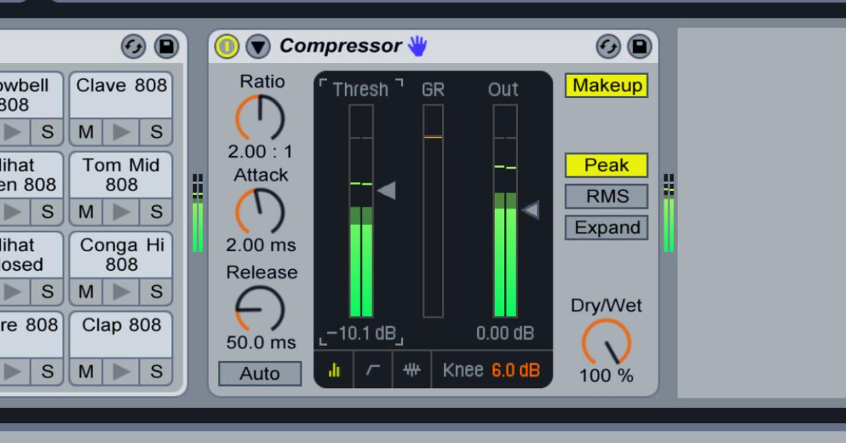 Ableton Live Tutorial Kompressor richtig einstellen