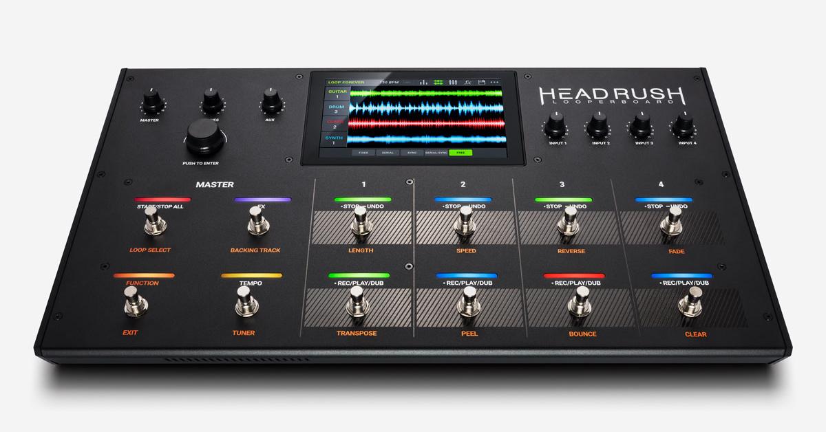 Headrush Looperboard die LooperZentrale für LivePerformer